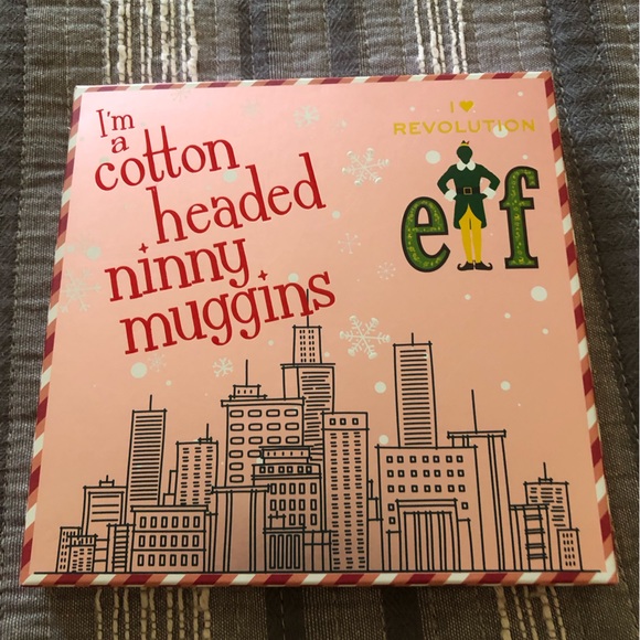 NWT REVOLUTION ELF I’M A COTTON-HEADED NINNYMUGGINS EYESHADOW PALETTE - Picture 1 of 4